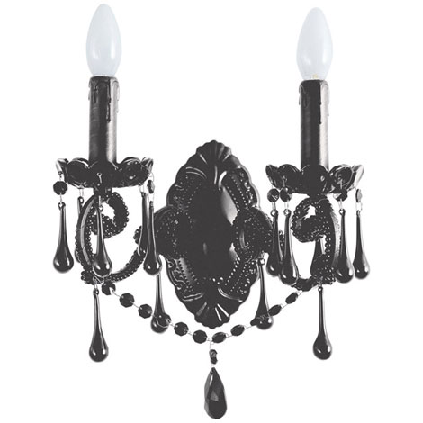 Bombay Duck BLACK 2 Arm Wall Light