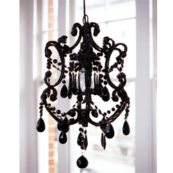 Bombay Duck Black Crystal Lolitta Chandelier