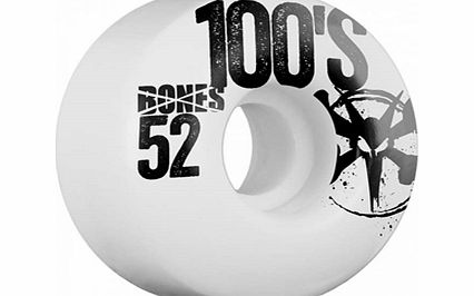 Bones 100s V1 Formula 52mm Wheels - White