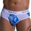 Bonewear Bijou tight fit brief cartoon blue