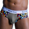 Bonewear bijou tight fit brief champagne with dots