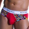 Bonewear bijou tight fit brief red with dots