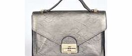 boohoo Alice Cross Body Satchel Bag - pewter azz20617