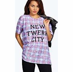 Alice New Twerk Slogan Tee - multi azz19929