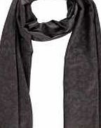 boohoo Animal Print Scarf - grey azz13150