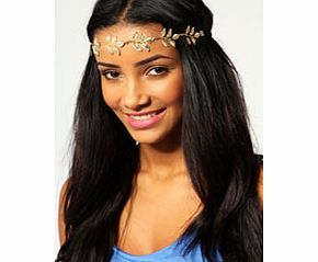 boohoo Annie Golden Leaf Headband - gold azz49336