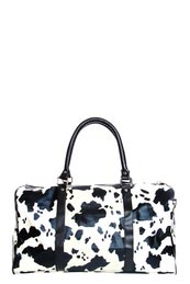 Arabella Cow Print Large Weekend Bag