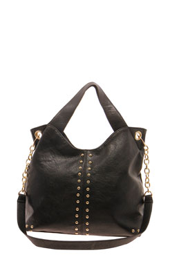 Caitlin Chain Link Handle Studded Shopper Female