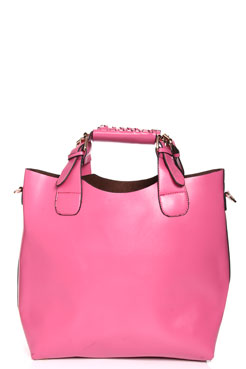 Carmen Structured Buckle Detail Shopper