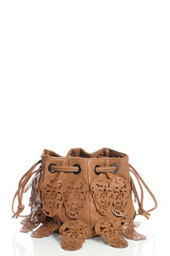 Celeste Skull Fringe Duffle Bag