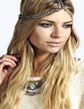 boohoo Chain Hair Crown - silver azz08823