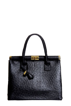 Darcy Ostrich Effect Handbag Female