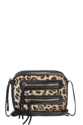 Dee Dee Leopard Print Tassle Zip Cross Body Bag