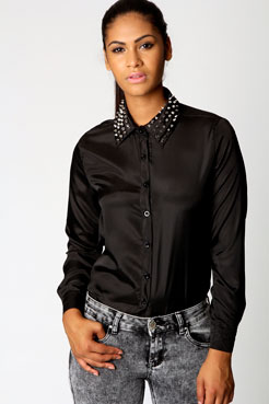 Dotty Studded Blouse Female