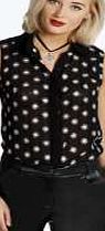 boohoo Embroidered Blouse - black azz14375