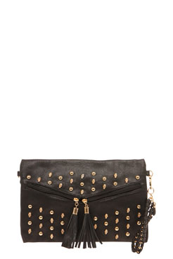 Emma Stud And Skull Embelished Clutch Bag Female