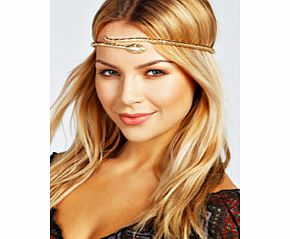 boohoo Evelyn Snake Headchain - gold azz26638