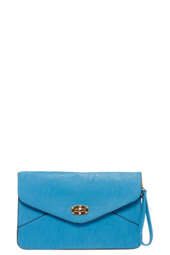 Evie Neon Oversized Envelope Clutch Bag Female