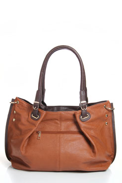 Fiona Stud Detail Contrast Shopper