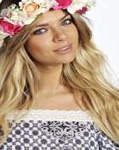 boohoo Floral Hair Crown - pink azz03583