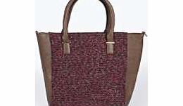 Freya Boucle Insert Shopper Day Bag - wine