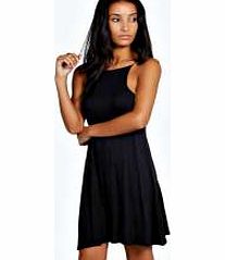 Hattie Strappy Swing Dress - black azz18811