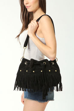 Jenni Tassel Drawstring Bag Female