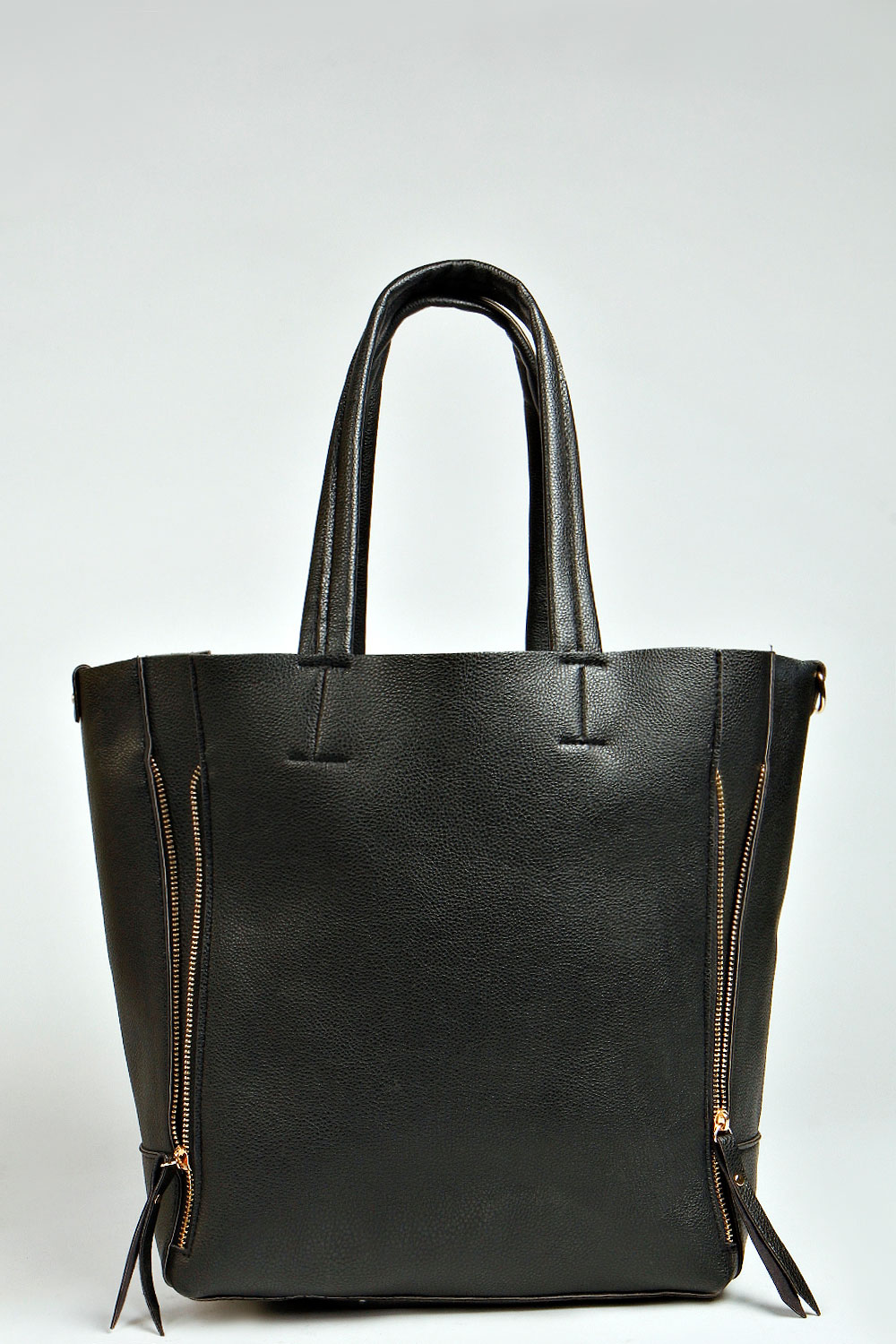 Jennifer Zipper Side Shopper - black