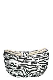 Julia Zebra Print Large Beach Bag