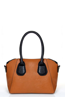 Karis Contrast Zip Bowler Bag