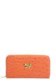 Kerry Ostrich Effect Zip Purse