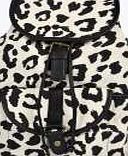 boohoo Large Animal Pocket Front Rucksack - cream