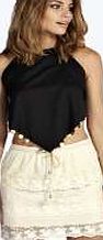 boohoo Layer Crochet Mini Skirt - cream azz03148