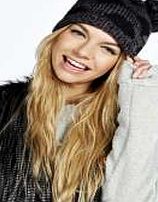 boohoo Leopard Pom Pom Beanie - grey azz22461