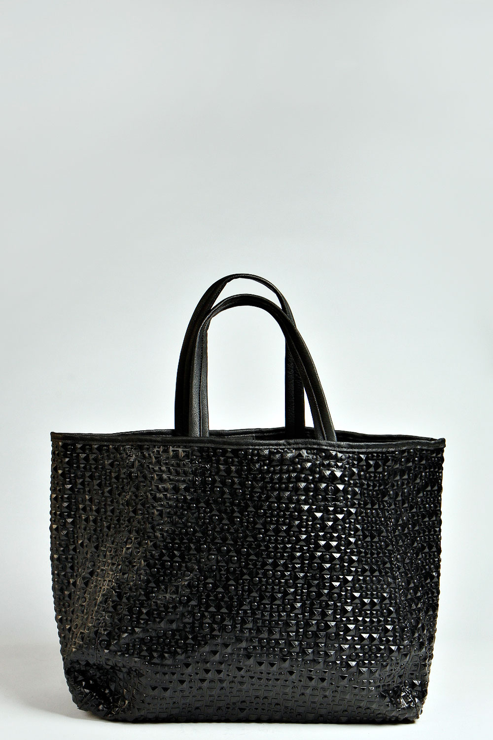 Lisa Stud Effect 2 Way Day Bag - black