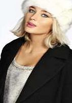 boohoo Longpile Faux Fur Headband - white azz13278