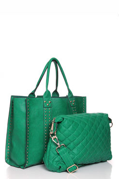 Lucinda Top Handle Studded Shopper