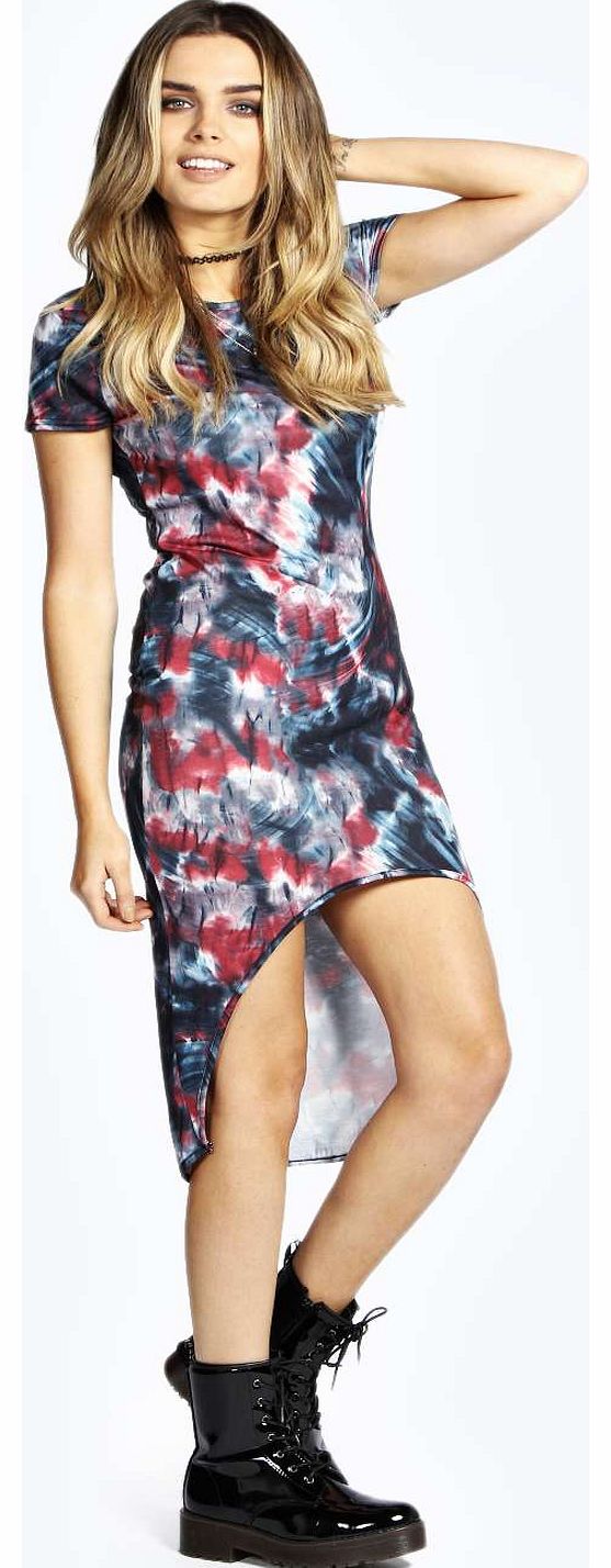 Maddison Printed Midi Bodycon Dress - multi