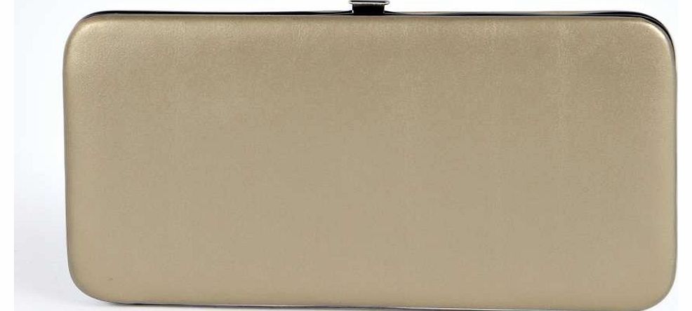 Maisy Clip Side Metallic Purse - bronze azz18335