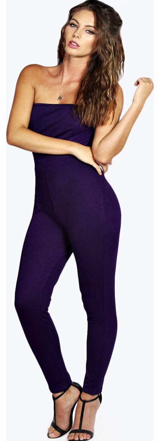 Maisy Crepe Bandeau Tapered Leg Jumpsuit -