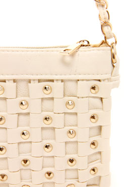 Maisy Studded Weave Bag Female