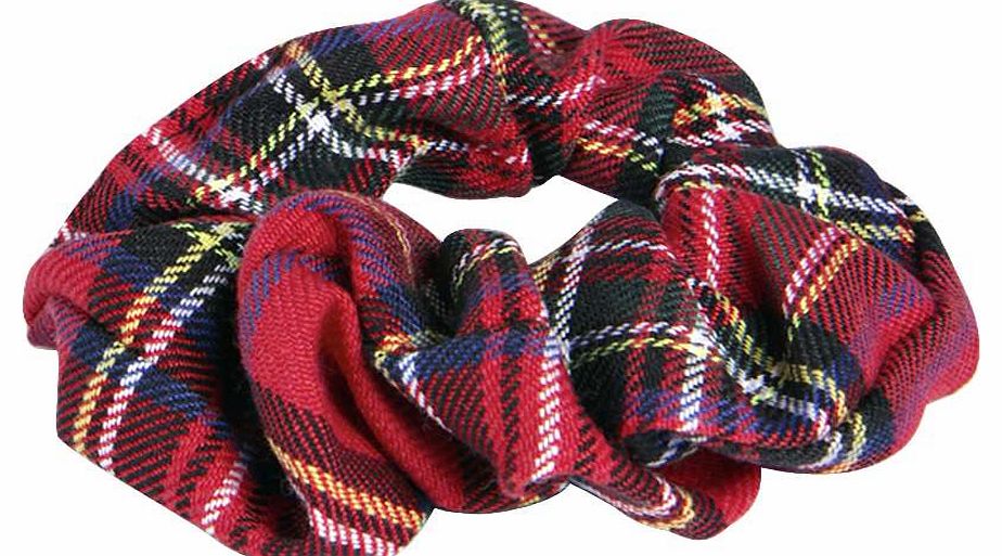 boohoo Masiey Tartan Scrunchie - red azz14733