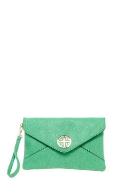 Matilda Bright Envelope Clutch Bag Female