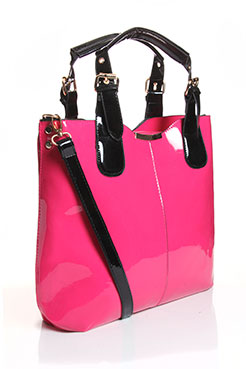 Mellissa Patent Structured Bag