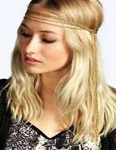 boohoo Multi Chain Tassel Side Headchain - gold azz11954