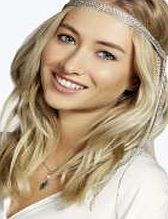 boohoo Multi Chain Tassel Side Headchain - silver