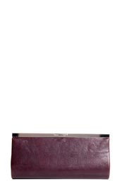 Nala Purple Snake Effect Clutch Bag