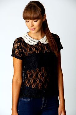 Raquel Lace Vintage Blouse Female