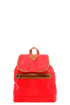 boohoo Red Nylon Rucksack Male