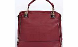 Rochelle Zip Side Shopper Day Bag - wine azz23125